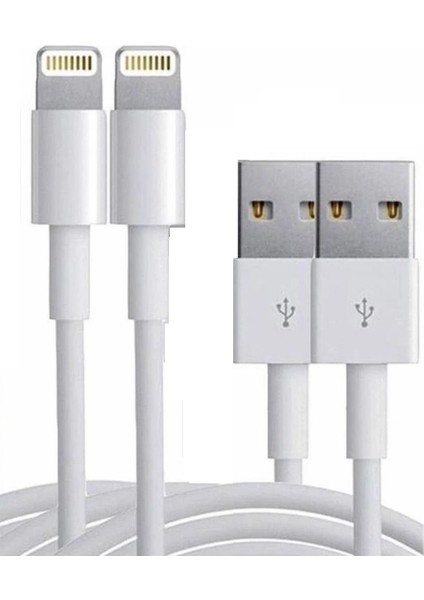 Iphone Uyumlu 2ADET Şarj Aleti Kablosu 1m 5 6 7 8 Plus Xs Max 11 Lightning USB Kablosu
