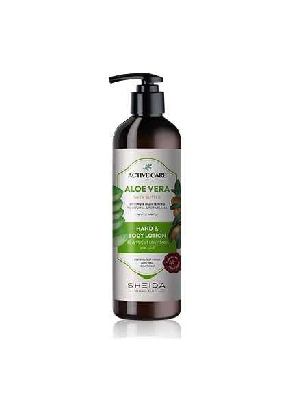 Active Care Sheida Rahatlatıcı & Nemlendirici El ve Vücut Losyonu (Aloe Vera & Tatlı Badem Yağı) fiyatları