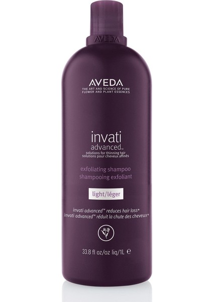 Invati Advanced Şampuan Hafif Doku 1000ml KEY79