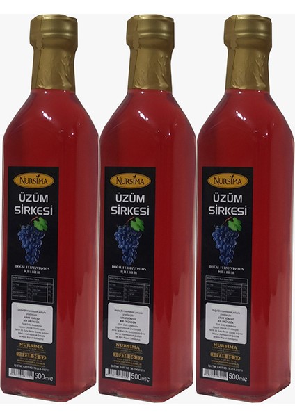 Üzüm Sirkesi 3 x 500 ml