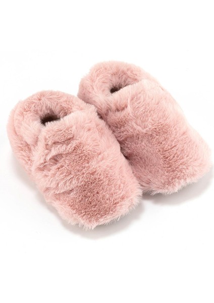 Furry Furry Pembe Kürk Barefoot Patik