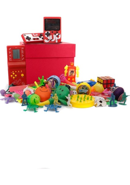 Nostaljik Hediye Özel Kırmızı Oyuncak Kutusu Kırmızı Tetris ve Kırmızı Nostaljik Atari fiyatları