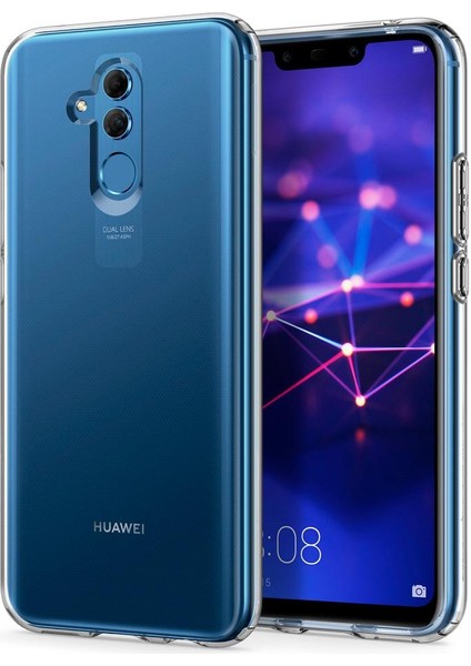 Huawei Mate 20 Lite Kılıf Şeffaf Silikon Kamera Koruma