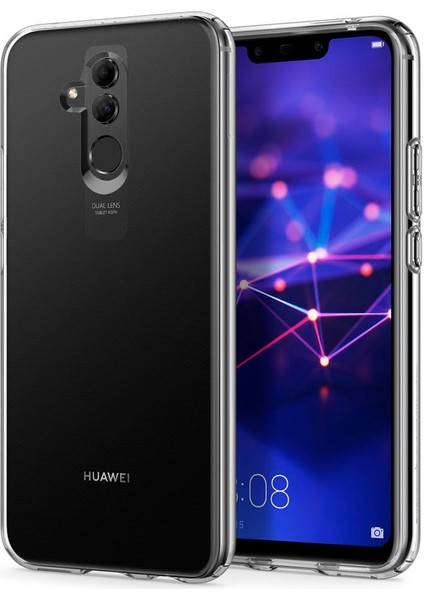 Huawei Mate 20 Lite Kılıf Şeffaf Silikon Kamera Koruma