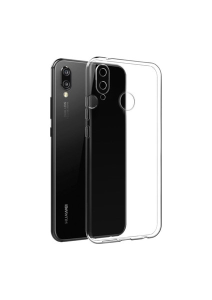 Huawei P20 Lite Kılıf Şeffaf Silikon Kamera Korumalı 3D