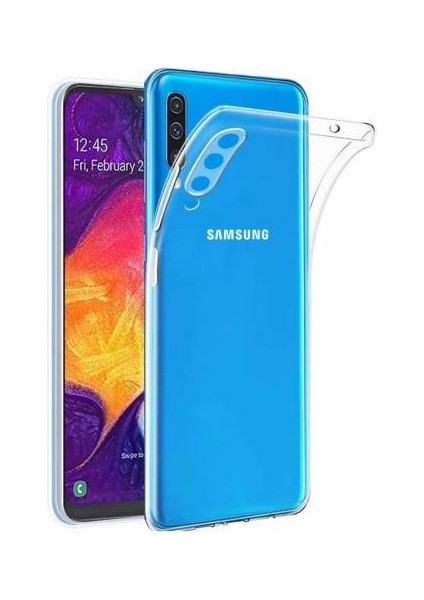 Samsung A30S Kılıf Şeffaf Silikon Kamera Korumalı 3D