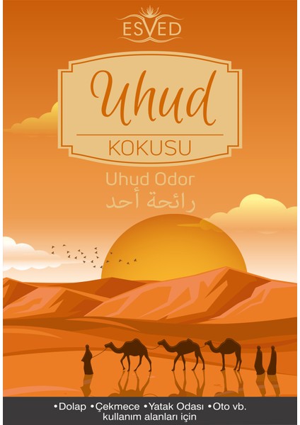 Dolap ve Çekmece Kokusu Uhud Kokusu - 4 Adet