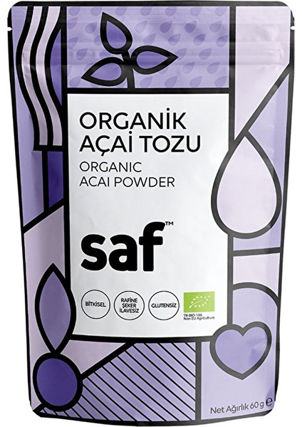 Saf Organik Açai Tozu 60 gr
