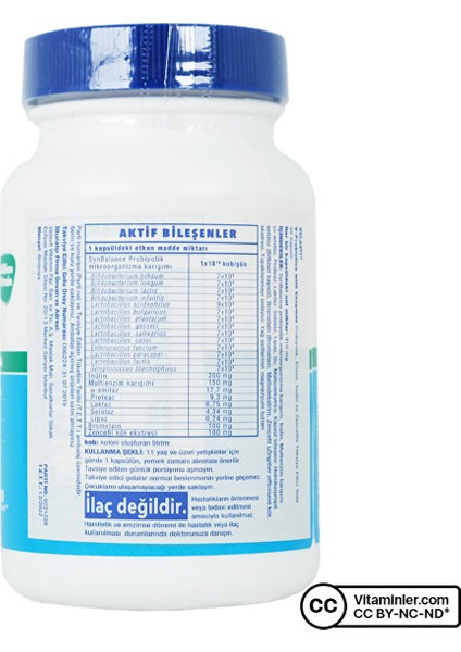 V-Probiotics With Enzymes 30 Kapsül