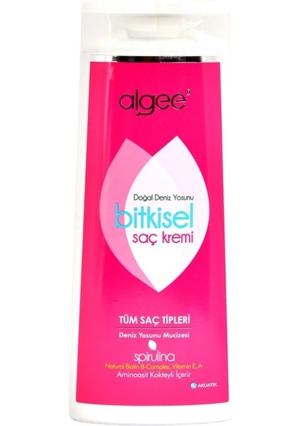 Algee® Algee® Spirulina Yoğun Bakım Saç Kremi 400 Ml