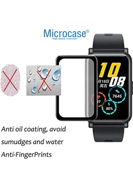 Huawei Watch Fit 2 1.74" Tam Kaplayan Kavisli Ekran Koruyucu 3D Pet Film - Siyah fiyatları
