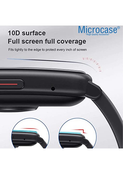 Huawei Watch Fit 2 1.74" Tam Kaplayan Kavisli Ekran Koruyucu 3D Pet Film - Siyah modelleri