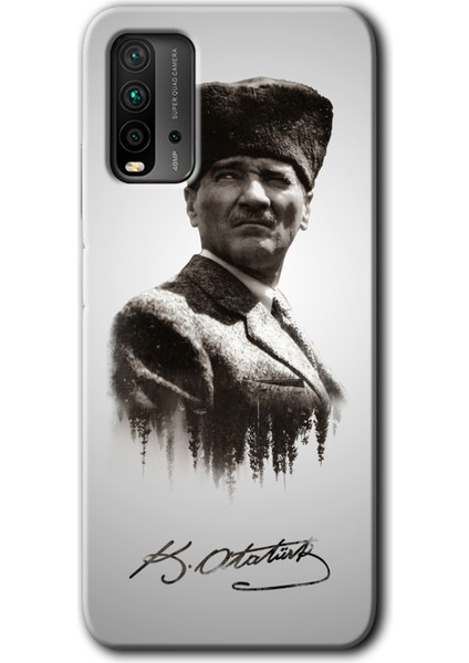 Poco M3 Kılıf Hd Desen Baskılı Arka Kapak - Mustafa Kemal Atatürk