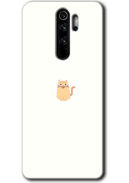 Xiaomi Redmi Note 8 Pro Kılıf Hd Desen Baskılı Arka Kapak - Cat Minimalism