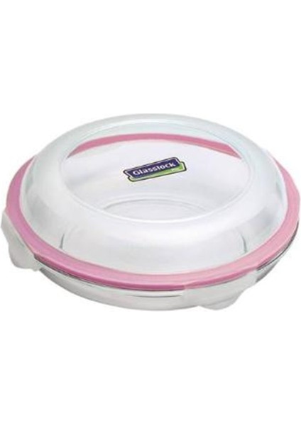Glassclock Yuvarlak Plus Cam Saklama Kabı 800ML