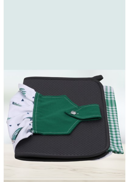 Bulaşık Kurutma Matı, Mikrofiber Bulaşık Kurutma Örtüsü, Tezgah Üstü Bulaşık Matı, 3 Lü Mutfak Seti