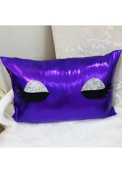 Lame Kumaş Kirpik Kırlent Kılıfı 35 x 55 Cm