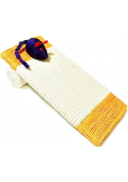 Fare Oyuncaklı Rampalı Kedi Tırmalama Tahtası 38 x 17CM