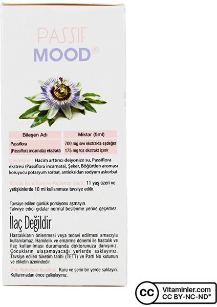 Passif Mood Passiflora Ekstraktı 180 ml