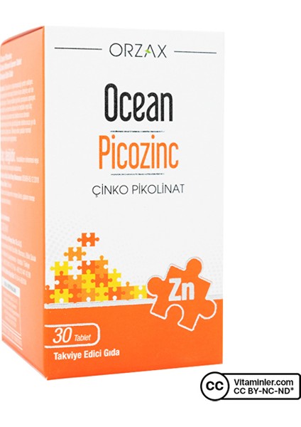 Ocean Picozinc Çinko Pikolinat 30 Tablet