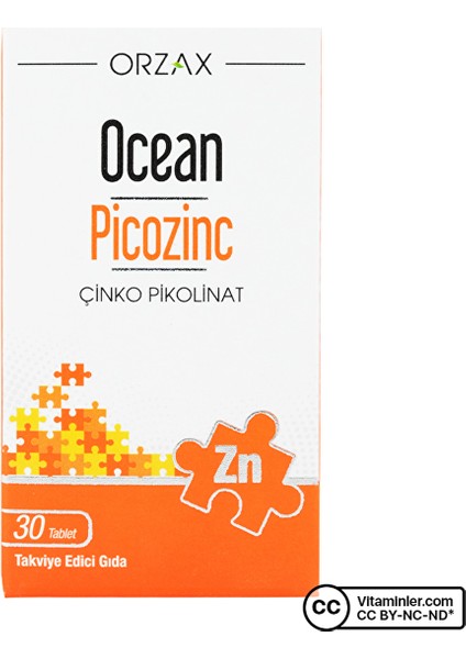 Ocean Picozinc Çinko Pikolinat 30 Tablet