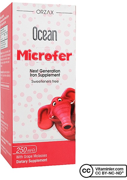 Ocean Microfer Şurup 250 ml