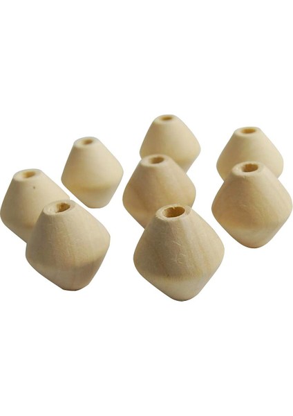 6 mm Delikli 20PCS Boyasız Doğal Geometrik Bitmemiş Ahşap Boncuklar Topu (Yurt Dışından) fırsatları