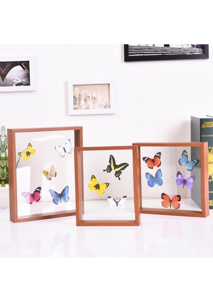 Dıy Sanat El Sanatları Ahşap Fotoğraf Çerçevesi Ahşap Örnek Tutucu Düğün Ev Dekor Beyaz 10X13.5X4 cm (Yurt Dışından) fiyatları