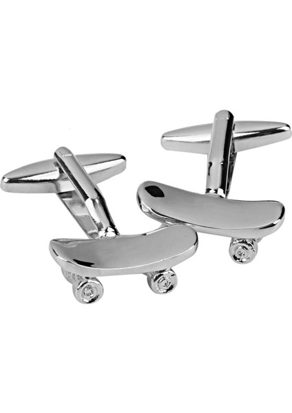 Bakır Kaykay Kol Düğmeleri Manşet Bağlantıları Takı Doğum Günü Favor Hediye 1 Pair (Yurt Dışından)