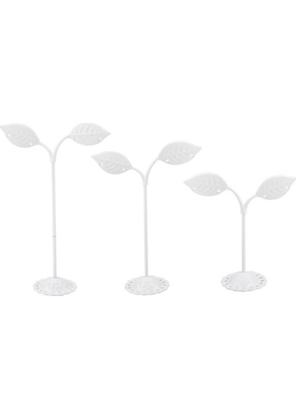 3x "t" Küpe Ekran Stand-Küpe Standı Takı Fotoğraf Ekran Gösterisi Beyaz-Bırakın (Yurt Dışından)