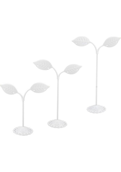 3x "t" Küpe Ekran Stand-Küpe Standı Takı Fotoğraf Ekran Gösterisi Beyaz-Bırakın (Yurt Dışından) modelleri