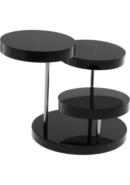 Moda 3-Tier Yuvarlak Masa Takı Perakende Ekran Standı Organizatör Vitrin (Yurt Dışından) indirimleri