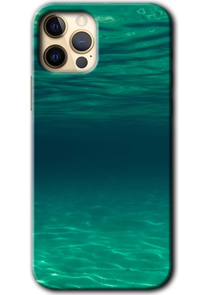 Apple iPhone 12 Pro Max Kılıf Hd Desen Baskılı Arka Kapak - Derin Deniz