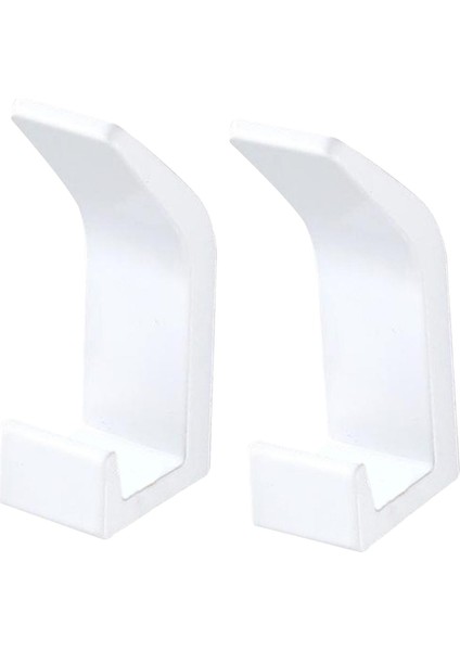 2pcs Kendi Kendine Yapışkan Ev Duvar Kapısı Kanca Anahtar Tutucu Raf Havlu Askı Banyo Beyaz