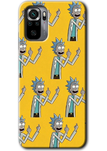 Xiaomi Redmi Note 10 Kılıf Hd Desen Baskılı Arka Kapak - Rick Felsefesi