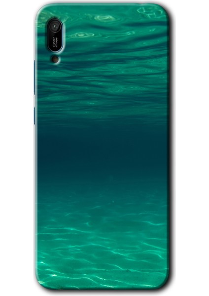 Huawei Y6 2019 Kılıf Hd Desen Baskılı Arka Kapak - Derin Deniz