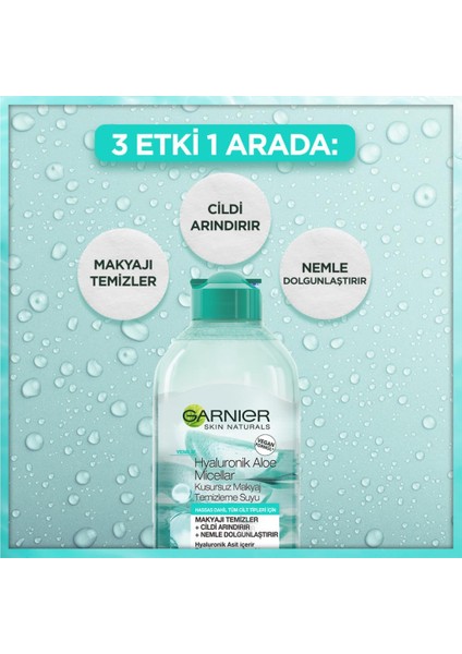 Micellar Hyaluronik Aloe Kusursuz Makyaj Temizleme Suyu 400ML