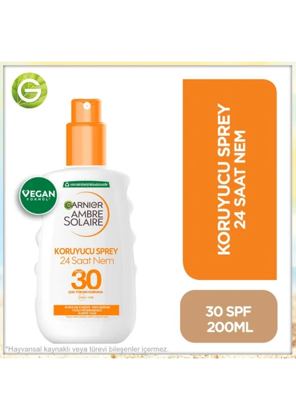 Garnier Ambre Solaire Güneş Koruyucu Sprey Spf30 200Ml