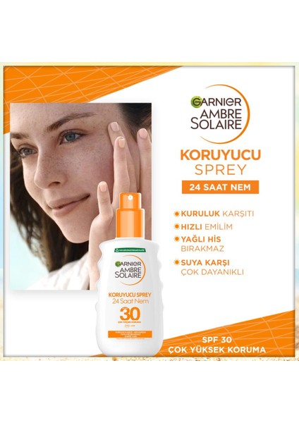 Garnier Ambre Solaire Güneş Koruyucu Sprey Spf30 200Ml