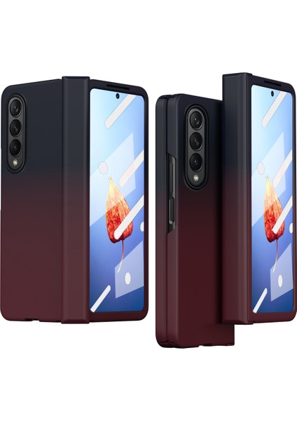 Samsung Galaxy Z Fold4 Için Telefon Kılıfı - Kırmızı (Yurt Dışından)