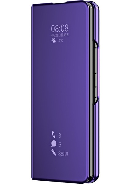 Samsung Galaxy Z Fold4 Için Telefon Kılıfı - Mor (Yurt Dışından)