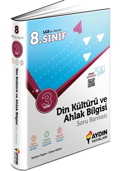 Aydın Yayınları 8. Sınıf Din Kültürü ve Ahlak Bilgisi Üç Adım Soru Bankası