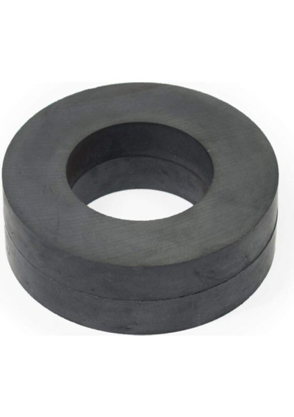 Ferrit - Halka Seramik Siyah Kömür Mıknatıs Ø70X32X10 mm (1 Adet)