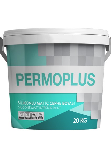 Permoplus Silikonlu Mat Iç Cephe Boyası 3.5kg