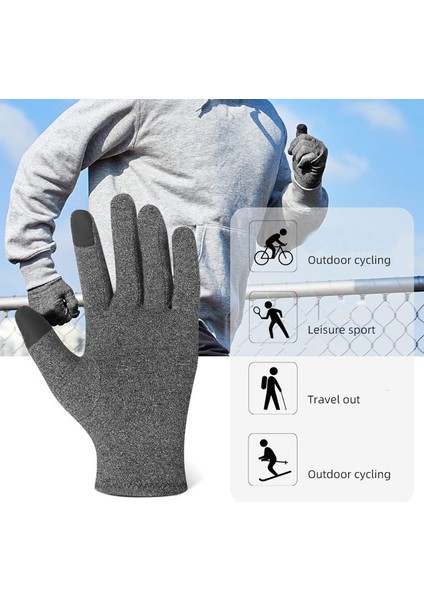 Spor Fitness Eğitimi Ortak Koruma Sıcak Eldivenler, Boyut: S (Gri) (Yurt Dışından) modelleri