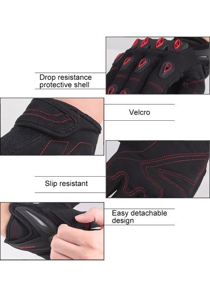 Motokros Yarış Eldivenleri Knight Güvenlik Eldivenleri Binicilik, Boyut: XL (Mavi) (Yurt Dışından) fiyatları