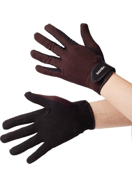 L281075C Bey Binicilik Eldivenleri Giyim Dayanıklı Kayma Binicilik Eldivenleri, Boyut: L (Kahverengi) (Yurt Dışından)