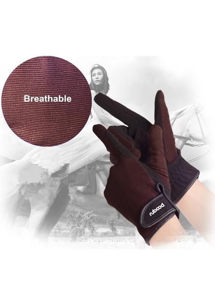 L281075C Bey Binicilik Eldivenleri Giyim Dayanıklı Kayma Binicilik Eldivenleri, Boyut: L (Kahverengi) (Yurt Dışından) modelleri