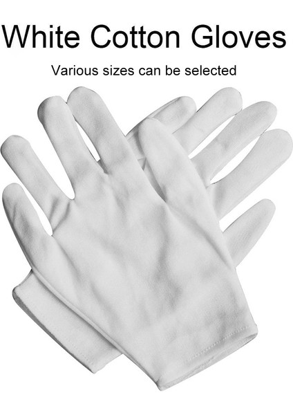 12 Çift Saf Pamuklu Çalışma Eldivenleri, Kalınlaştırılmış: Boyut: XL (Yurt Dışından) fiyatları