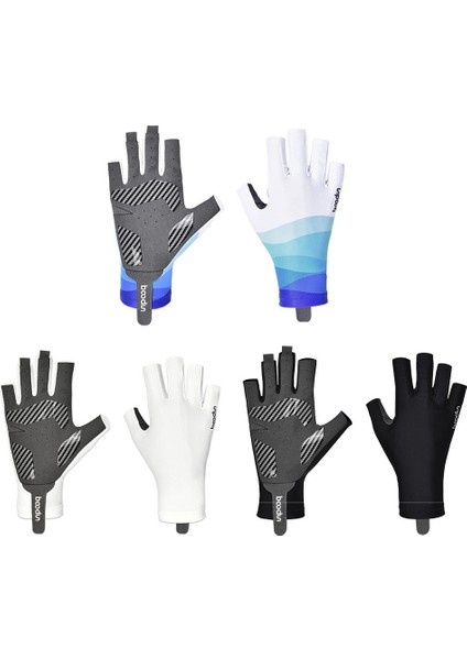 P101251 Yaz Açık Yarım Parmak Silikon Kayma Olmayan Balıkçı Eldivenler, Boyut: L (Siyah) (Yurt Dışından) fiyatları